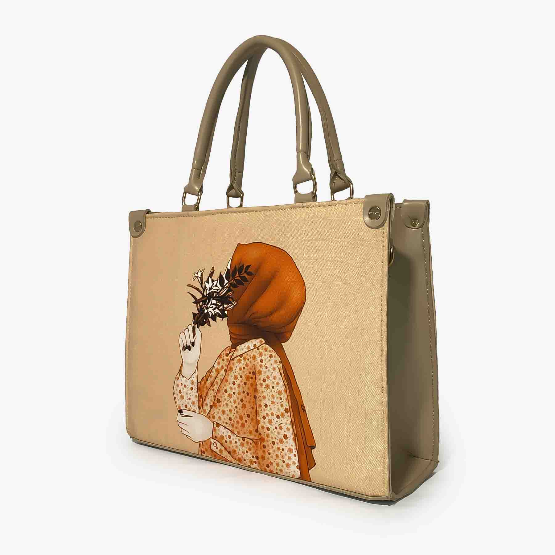 Zenve Beige Tote Bag